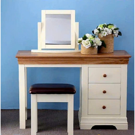 Oak 04 : Bàn Trang Điểm + Ghế Đôn + Gương 45 x 55cm